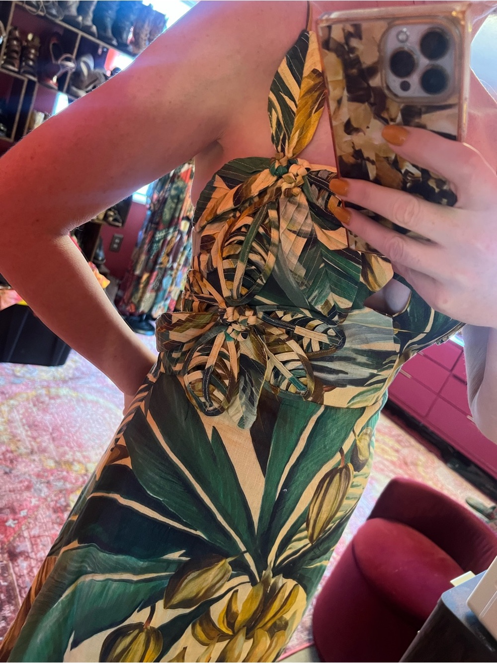 Farm Rio 3d print tropical dress - Picture 5 of 8